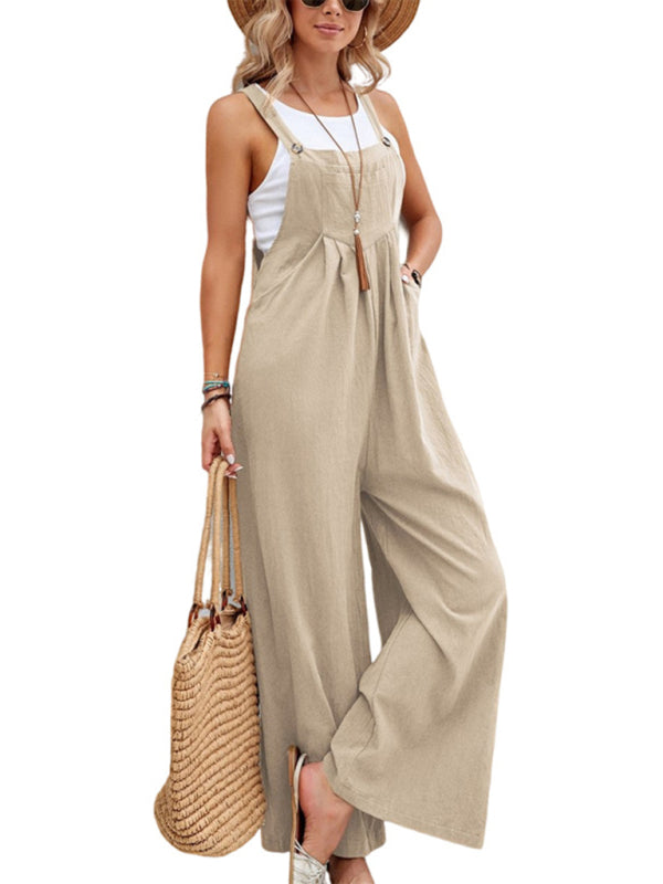 Levoire | Femme Overall De Loisirs Uni Khaki