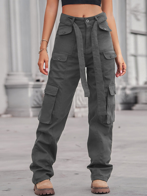 Levoire | Denim multipoches lavé récemment haute qualité industriel salopette pantalons