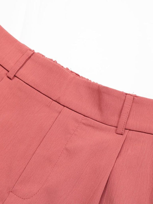 Levoire | Femmes Pantalons Courts Élastiques Taille Bande Tissés Casual