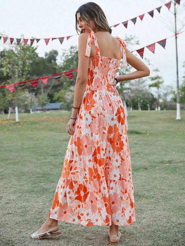 Levoire | Femme Sling Fleurs Resort Long Robe