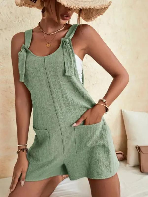 Levoire | Femme Uni Pantalon de Confection à Lacets Loisirs Overall