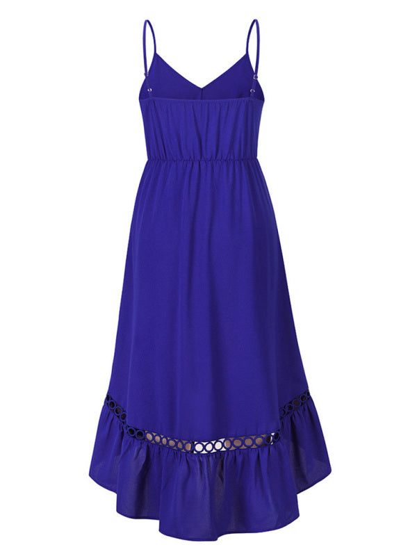 Levoire | Femme Tissé Sexy Irrégulier Mi-Longue Robe à Un Épaule