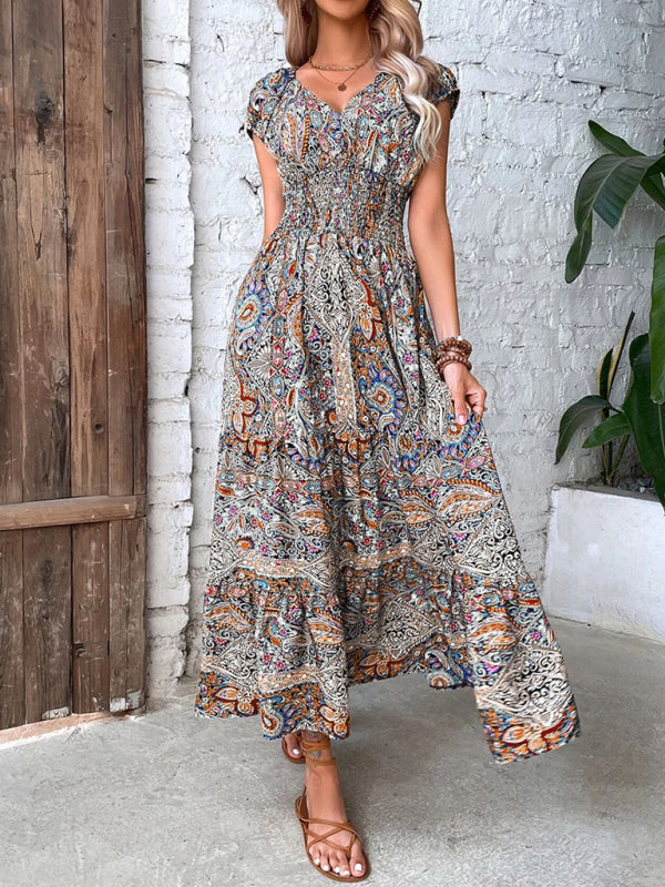 Levoire | Robe bohème taille haute mode tempérament d'été Purppurat