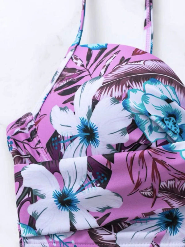 Levoire | Femme Floral Croisé Bikini Maillot de Bain