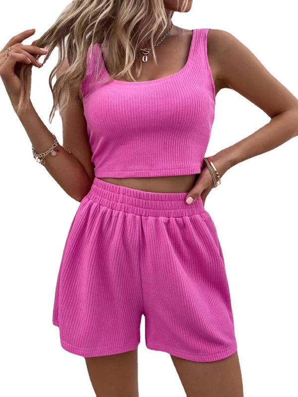 Levoire | Fille-style frais et doux vêtements pour femmes mode tricot tenue décontractée Rosa