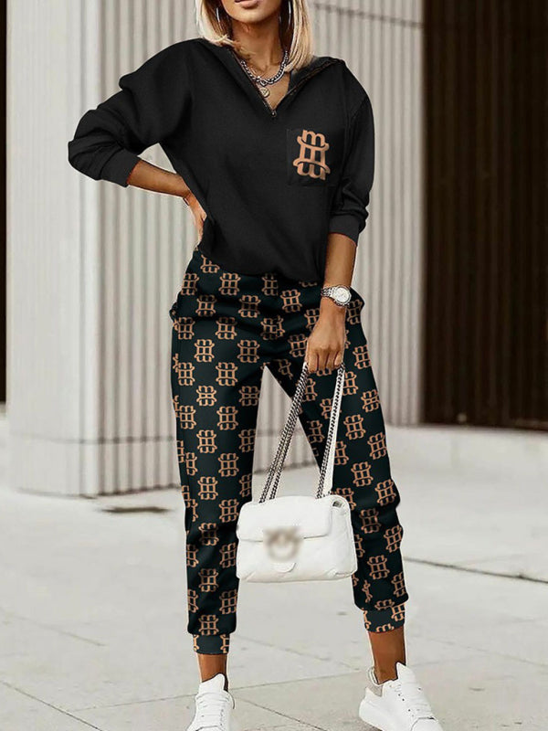 Levoire | Ensemble de pantalons à manches longues imprimé Haute qualité Must