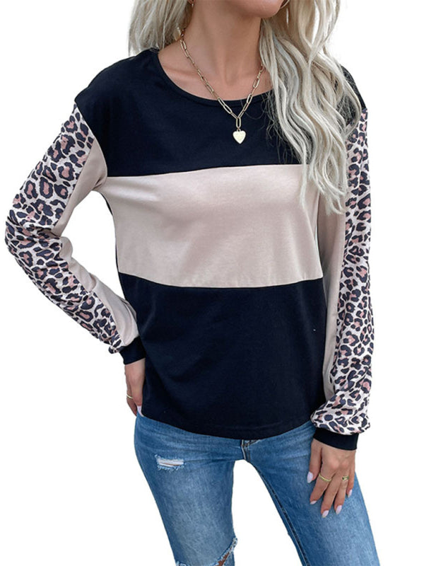 Levoire | Nouveau Motek Casual Vêtements de loisir--haut à motif léopard T-shirt à manches longues