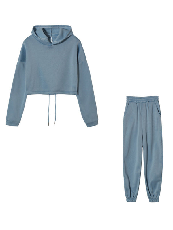 Levoire | Vêtements pour femmes Pulls longs à manches Pantalons Ensemble deux pièces ample Bleu