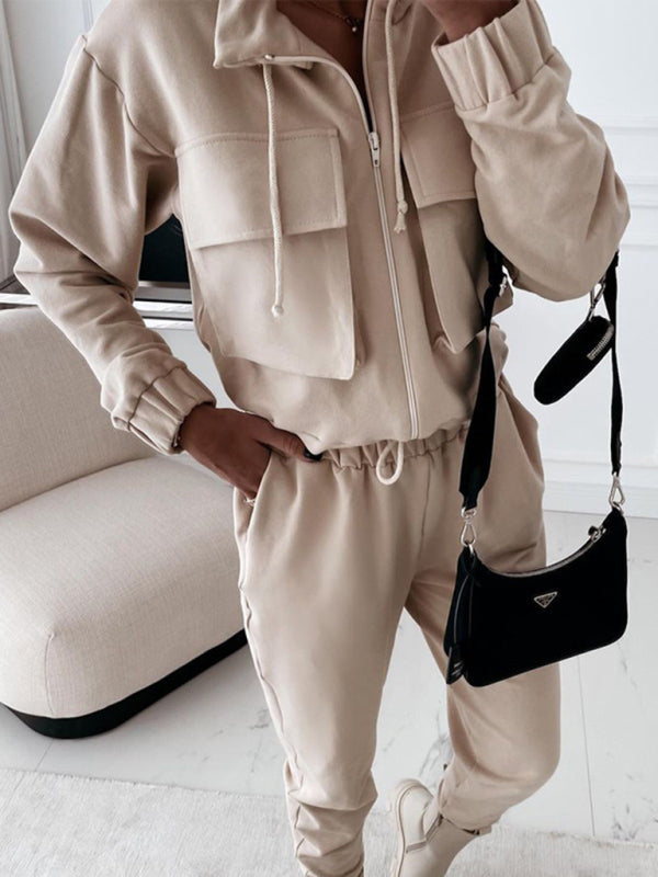 Levoire | Nouveau manteau pour femmes Pantalons Harem Ensemble sportif ample à deux pièces