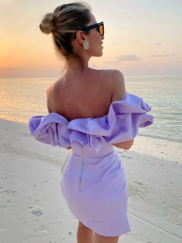Levoire | Robe satin volants