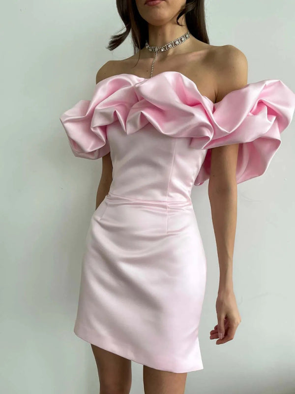 Levoire | Robe satin volants