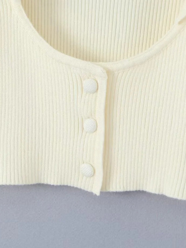 Levoire | Pour Femmes Nouvelle Veste Longue à Manches Inversée + Sangles Coordonnées par Couleur + Jupe Plissée