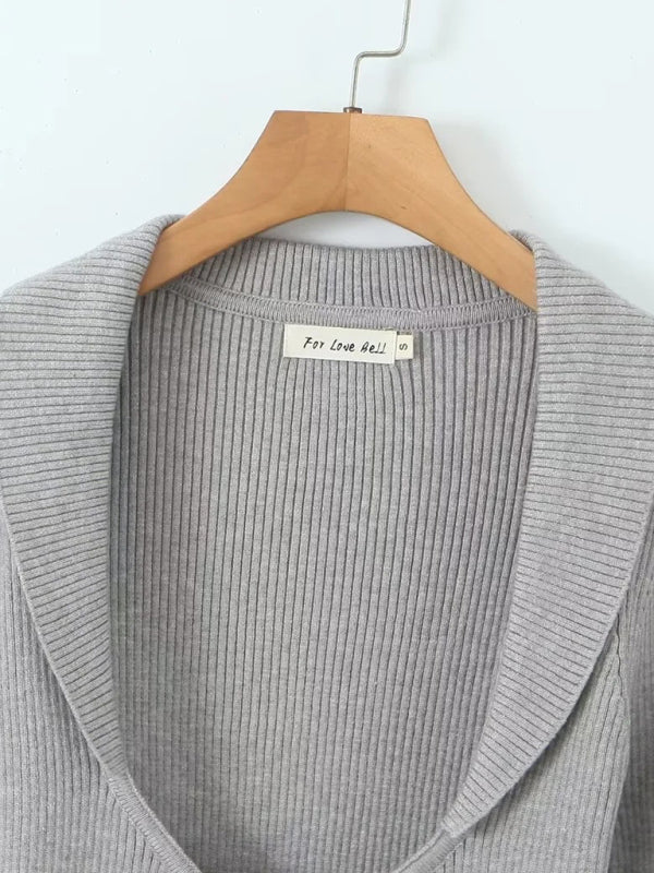 Levoire | Pour Femmes Nouvelle Veste Longue à Manches Inversée + Sangles Coordonnées par Couleur + Jupe Plissée
