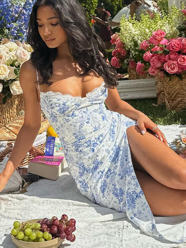 Levoire | Vêtements pour dames nouvelle petite robe à bretelles spaghetti florale