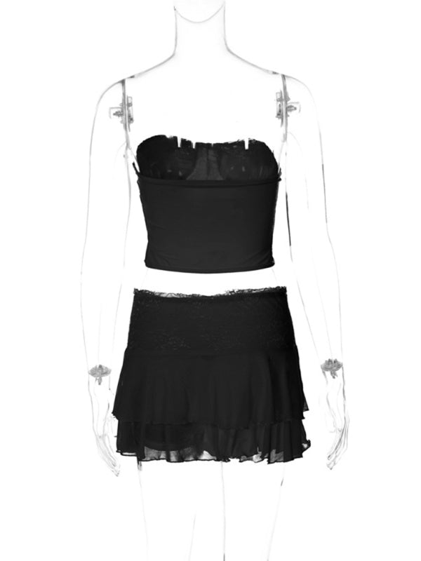 Levoire | Femme Sexy Collage Transparent Soutien-Gorge Pantalon Robe