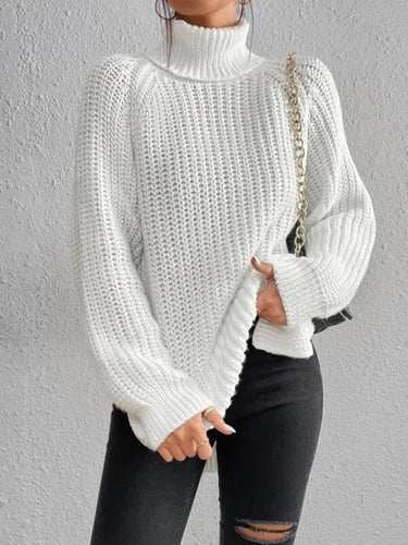 Levoire | Pour femmes pull décontracté col rond fente pull ample