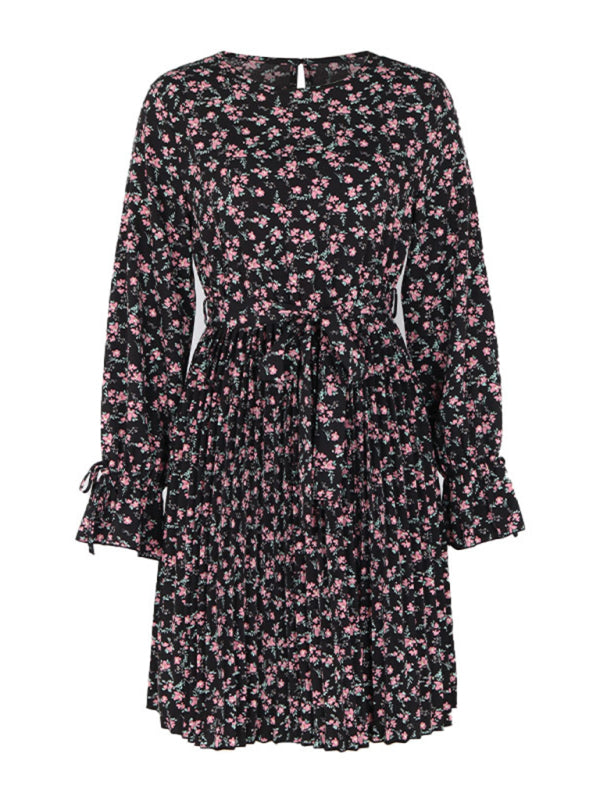 Levoire | Femme nouvelle robe longue à manches longues imprimée