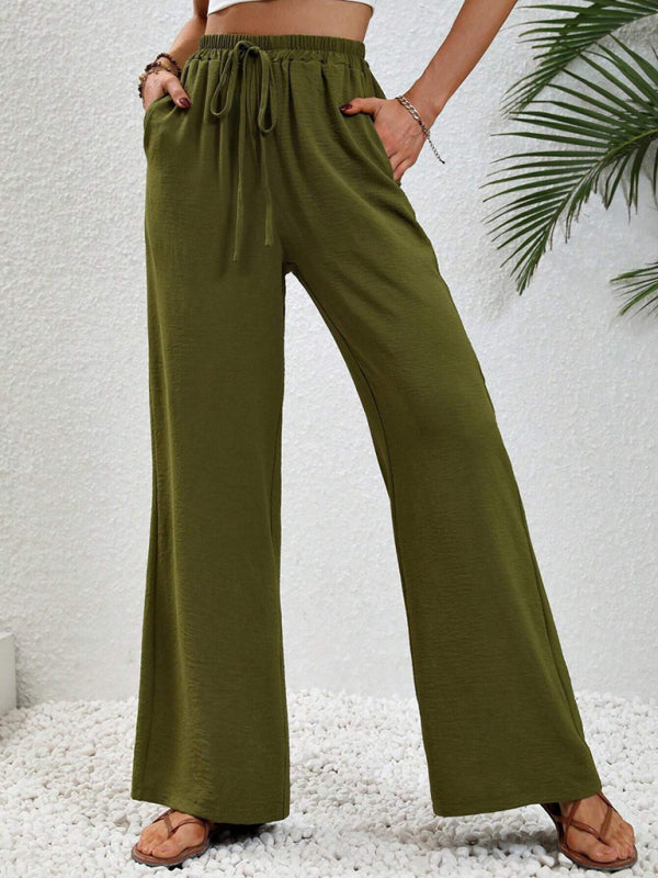 Levoire | Pantalons Amples Confortables Avec Taille Élastique Vert olive