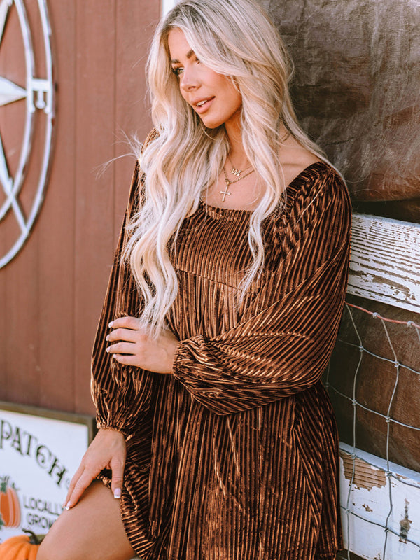 Levoire | Robe longue à manches longues femme chic et décontractée