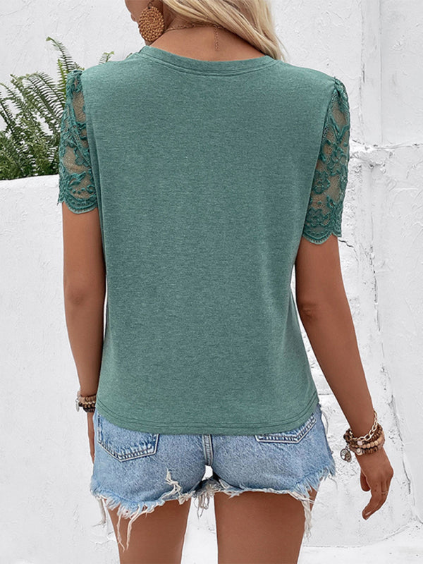 Levoire | Femme col rond sans manches drapée T-shirt plié