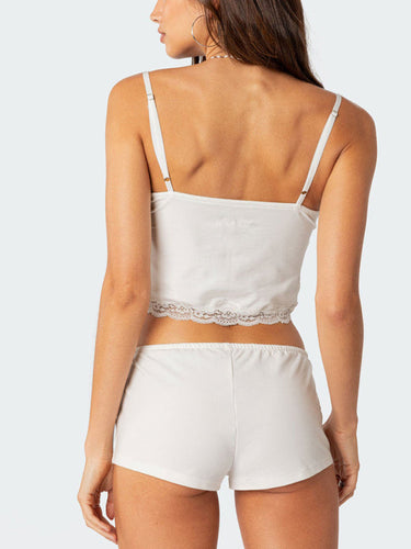 Levoire | Femmes Nouveaux Shorts en Dentelle À Porter Épingle Sexy Filles Ensemble Deux Pièces