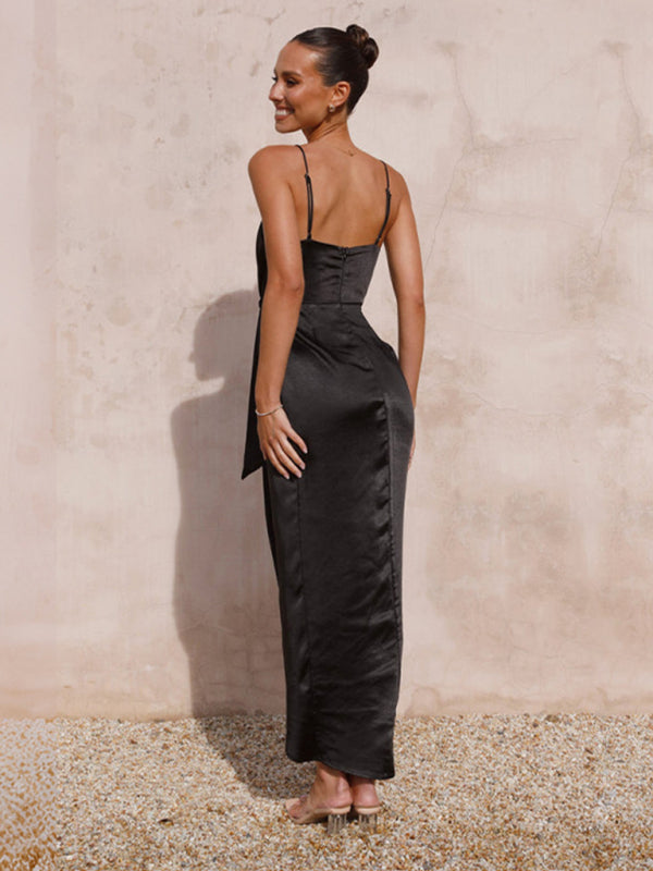 Levoire | Tricot Robe satin élégante type français associé