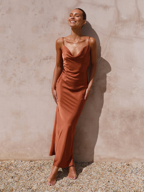 Levoire | Femmes Bretelles profond V-cou Slim-Fashion-robe