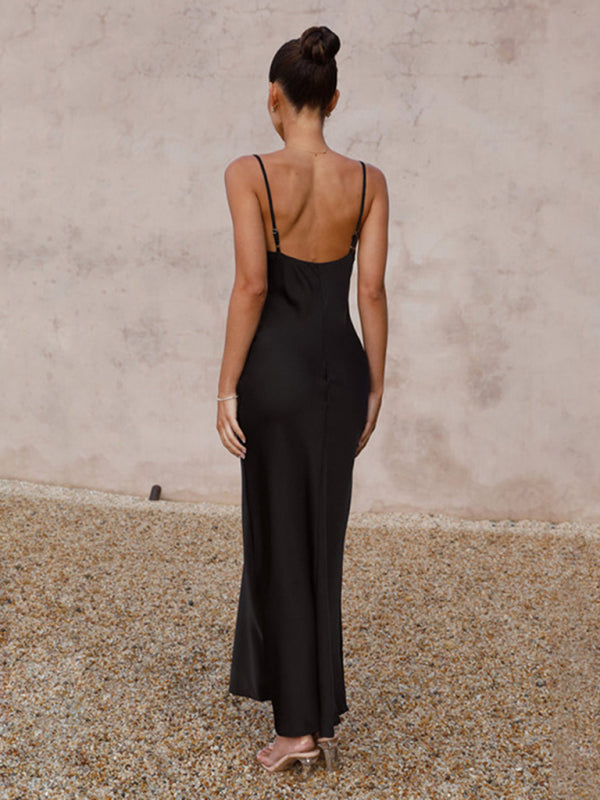 Levoire | Femmes Bretelles profond V-cou Slim-Fashion-robe