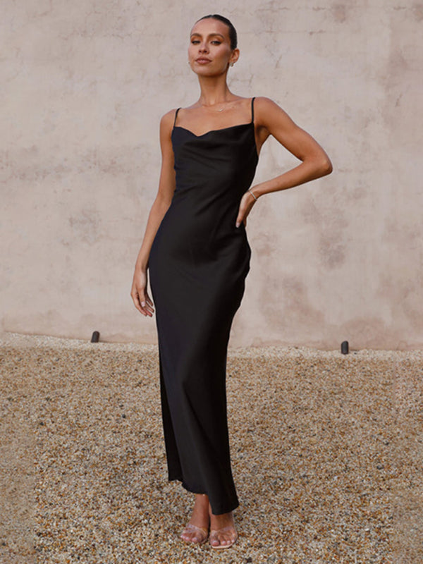 Levoire | Femmes Bretelles profond V-cou Slim-Fashion-robe