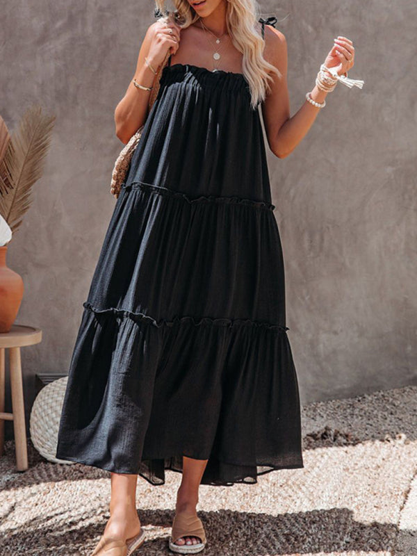 Levoire | Femme jupe midi sexy unie sans bretelles