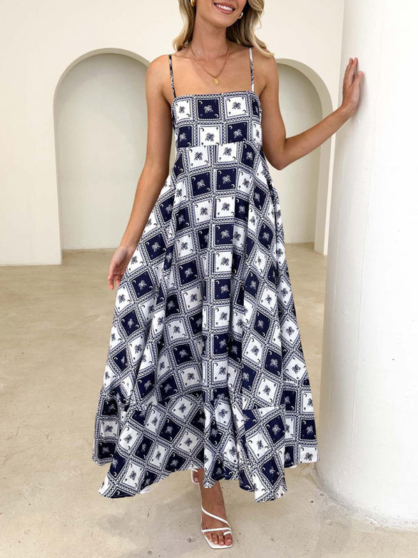 Levoire | Vêtements pour femmes nouveau style petite robe à bretelles imprimée fraîche