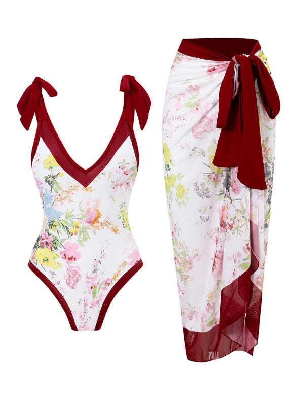 Levoire | Femmes Plage Wrap jupe Long sexy Deux-pièces Maillot de bain