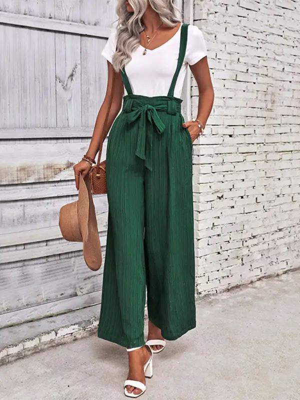 Levoire | Femme Nouveau Réglable Uni Pantalon Combinaison