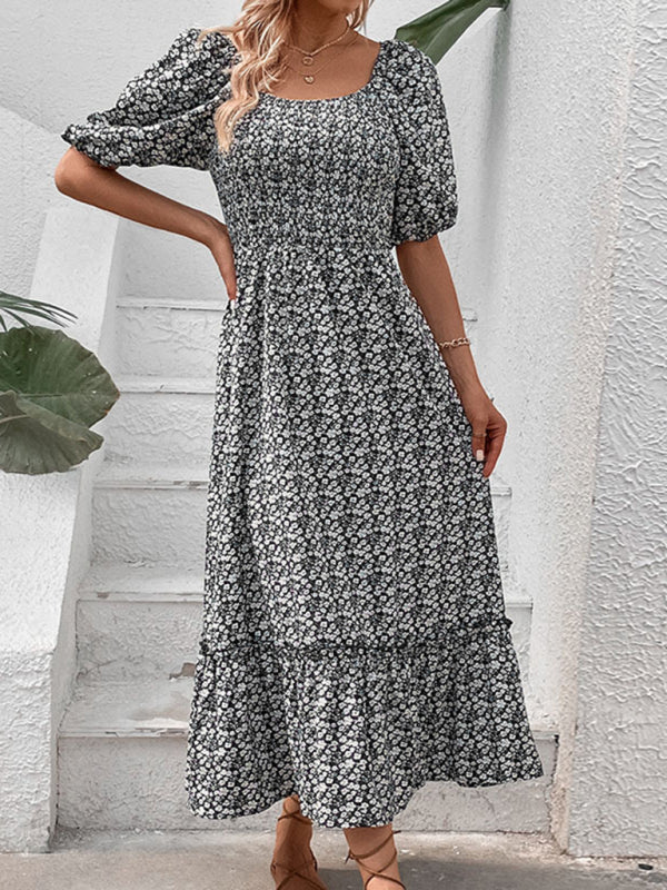 Levoire | Nouvelle Vêtements Féminins Nouveau Imprimé Floral Rétro Élégant Robe