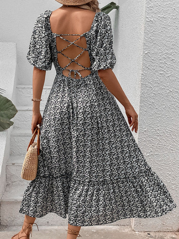 Levoire | Nouvelle Vêtements Féminins Nouveau Imprimé Floral Rétro Élégant Robe