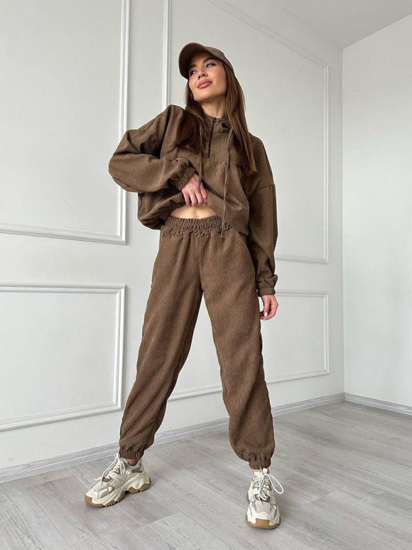 Levoire | Nouvelle sweat à capuche à manches longues, vêtement pour femmes, tenue deux pièces