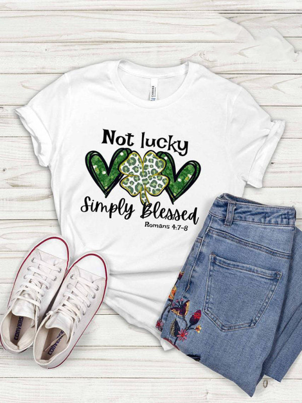 Levoire | Femme Graphique Bénie T-shirt Lumière Style Blanc