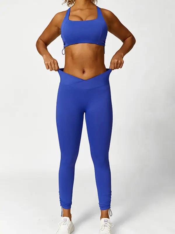 Levoire | Nouveau verrou de lacet vêtements de yoga respirants uni yoga-brassière