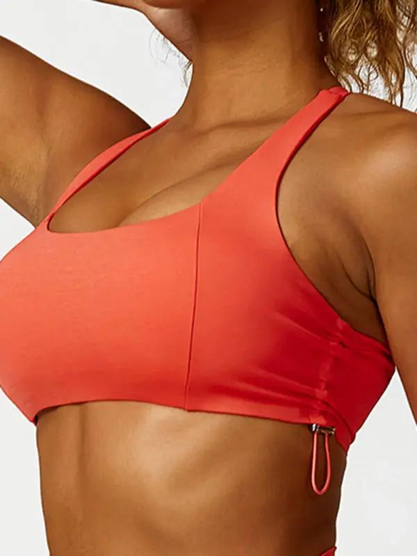 Levoire | Nouveau short de course en leggings de yoga à nœud respirant uni