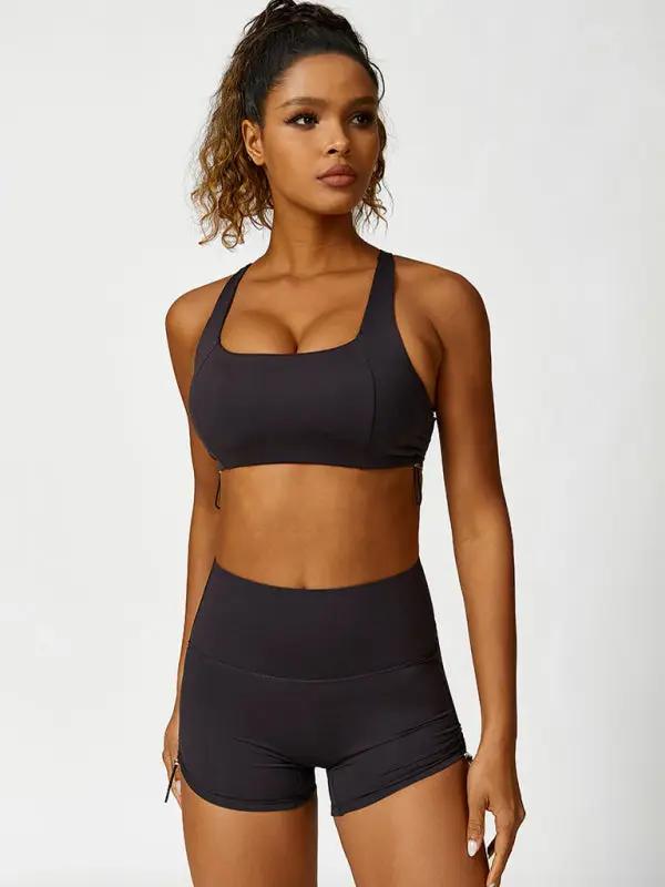 Levoire | Nouveau sweat à capuche pantalon de jogging vêtements de yoga respirant uni leggings de course