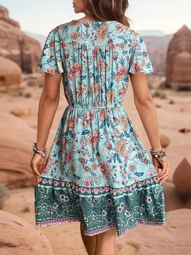 Levoire | Nouvelle robe femme V col boho-style