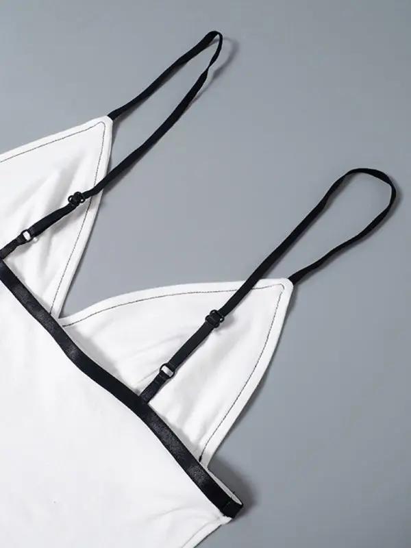 Levoire | Nouveau style pull V-neck triangle phase sexy hot fille top gilet