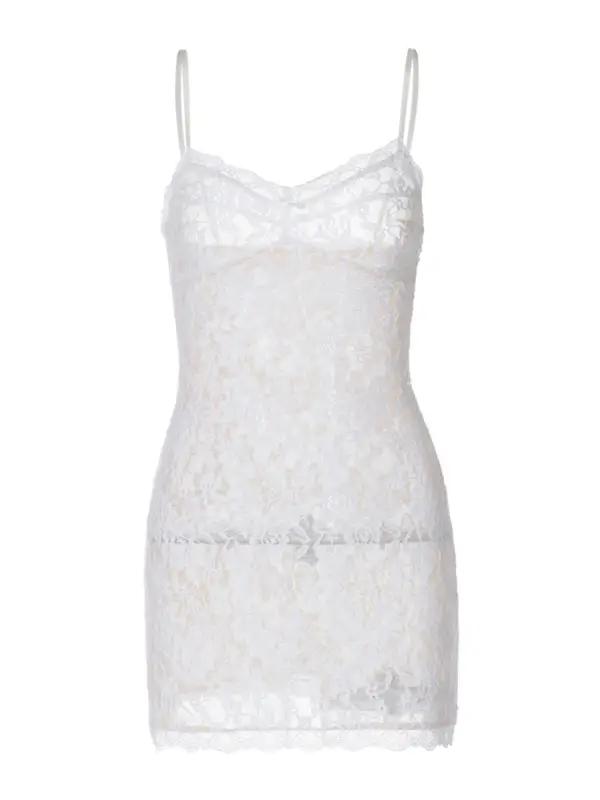 Levoire | Nouvelle robe sexy à capuche transparente avec des bretelles pendantes et un style court couvrant les hanches