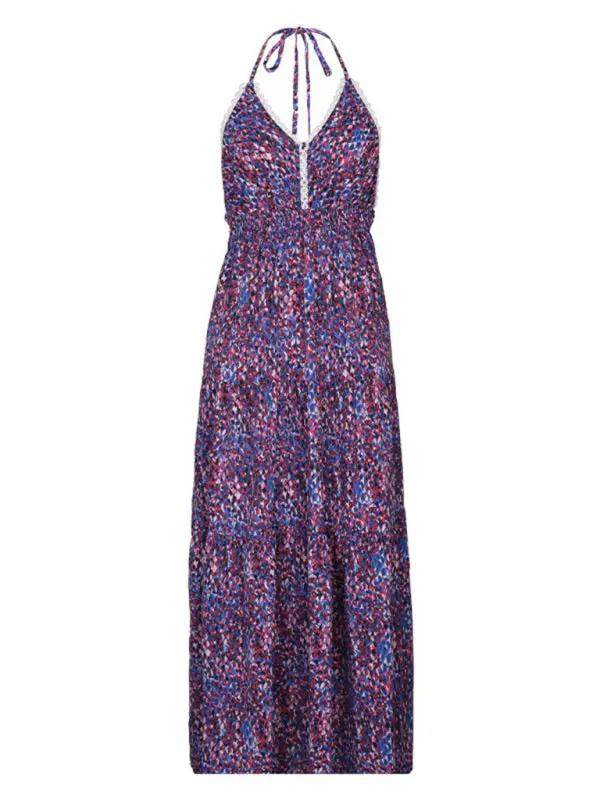 Levoire | Nouvelle robe à bretelles imprimée style vacances