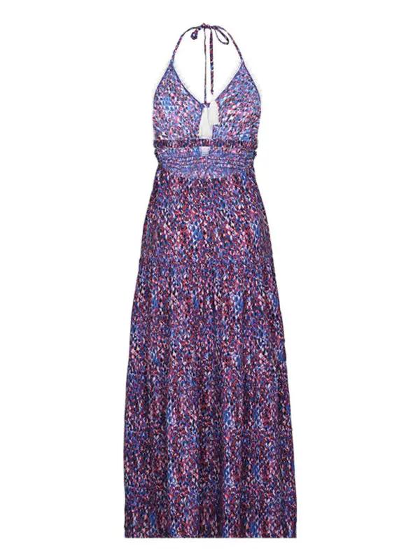 Levoire | Nouvelle robe à bretelles imprimée style vacances