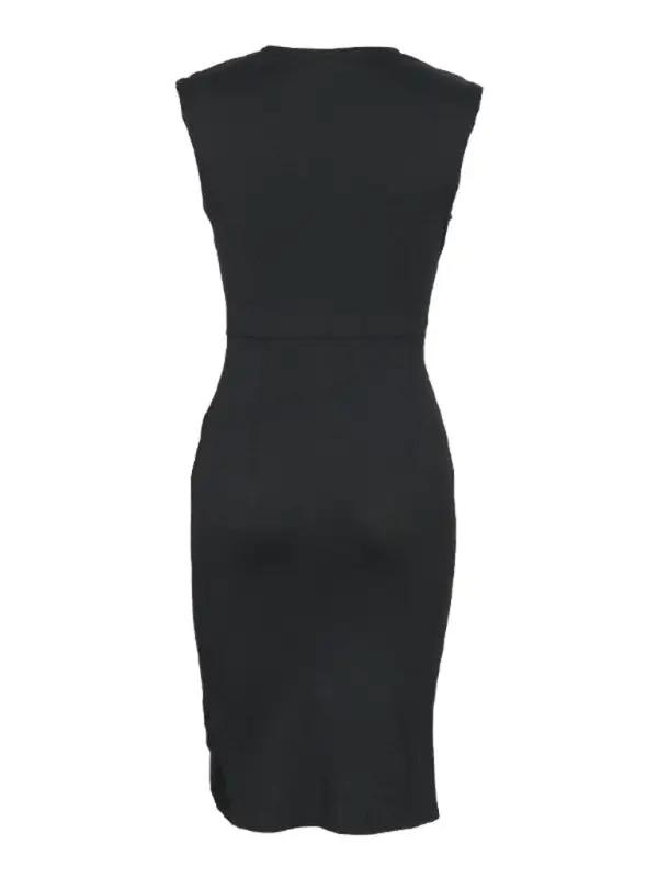 Levoire | Nouvelle robe slim-fit noire sans manches