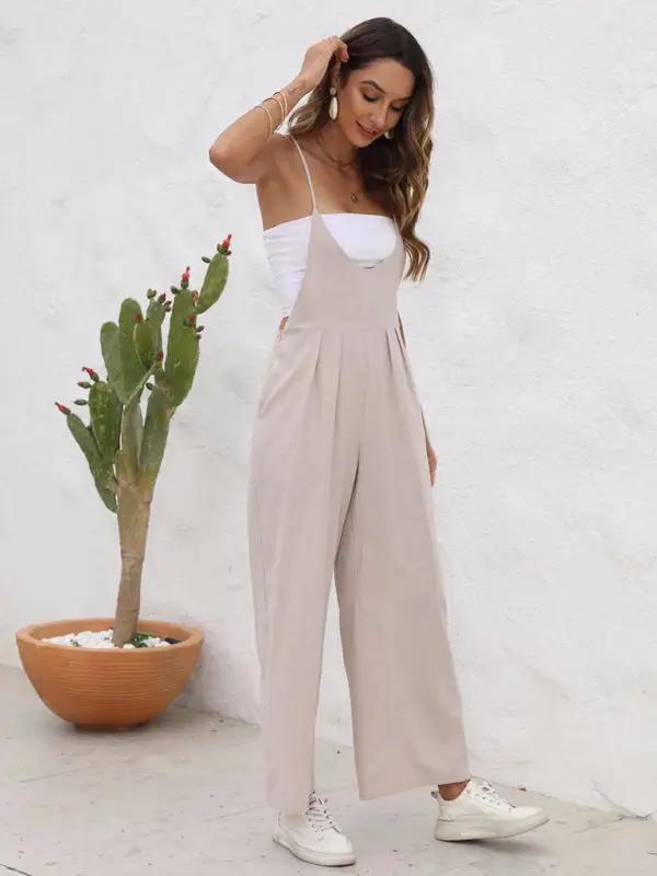 Levoire | Nouveau pantalon large décontracté en couleur unie