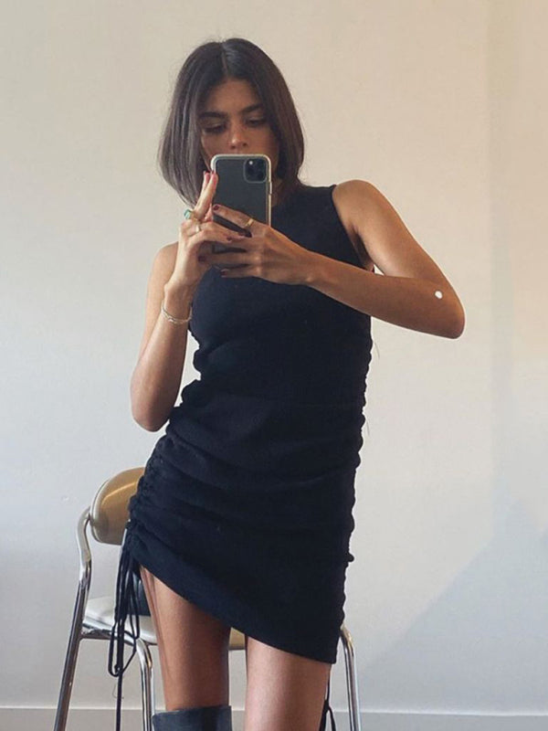 Levoire | Nouvelle robe de veste slim-fit à encolure dégagée Noir