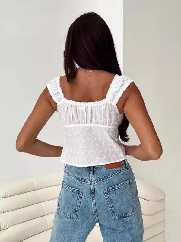 Levoire | Nouveau Haut Ajusté Sexy à Liaison Pointue pour Femmes