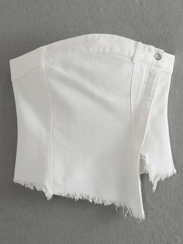 Levoire | Vêtements pour femmes Slim Slim Simple Irregulier Tube Top